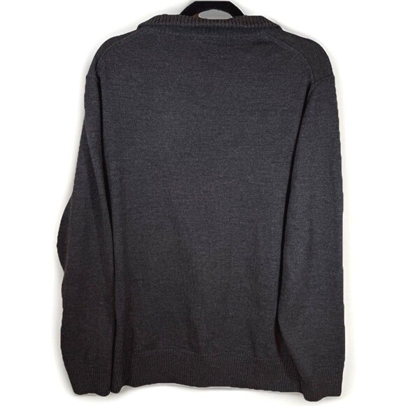 Rodd & Gunn Sweater Men's Large Granite Gray‎ Extra Fine Merino Wool Knit - Picture 2 of 11